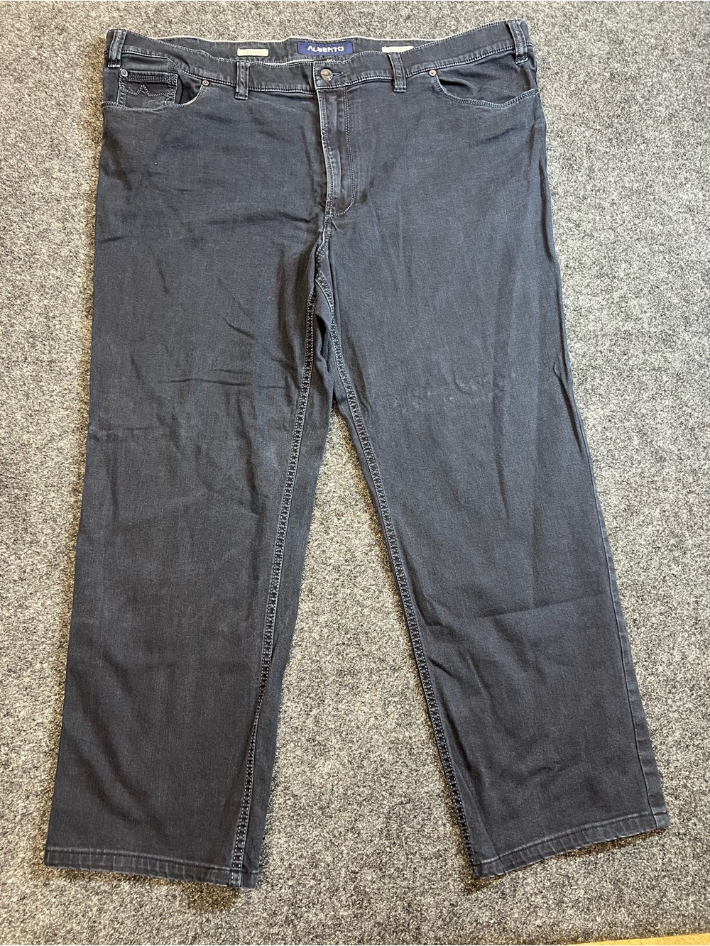 Alberto Tommy Comfort Fit Dark Gray Stretch Jeans 46x34